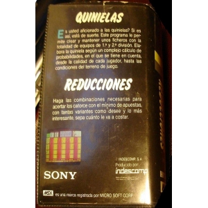 Quinielas y Reducciones (1985, MSX, Indescomp)