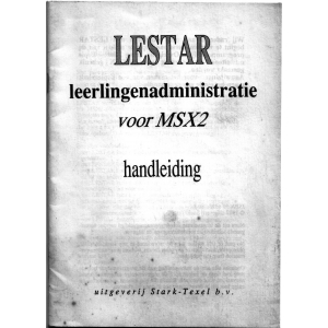 Lestar (1987, MSX2, Stark-Texel)