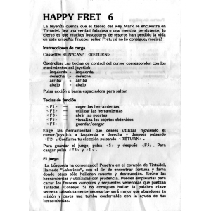 Happy Fret (1985, MSX, Group C)