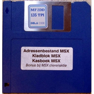 Kasboek / Adressenbestand + Kladblok (MSX, MSX2, SamoSoft)
