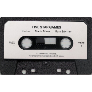 Five 5-Star Games (1987, MSX, Beau Jolly)