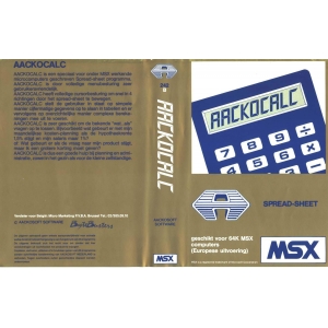 Aackocalc (1985, MSX, Aackosoft)