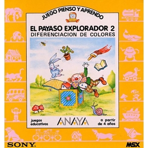 El Payaso Explorador 2 - Identificación de Colores (1986, MSX, Anaya Multimedia)