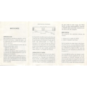 Base de Datos (1985, MSX, Ace Software S.A.)