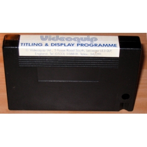 Video Titler and Display Program (1986, MSX, Anglosoft, Memory Video)