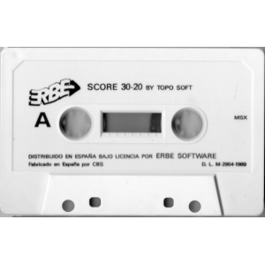 Score 3020 (1989, MSX, Topo Soft)