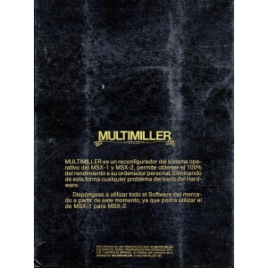 Multimiller (1987, MSX, Walther Miller)