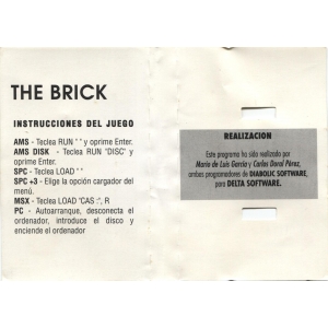 The Brick (1989, MSX, Delta Software)