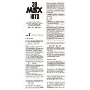 30 MSX Hits (1988, MSX, Premium III Software Distribution)