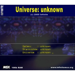 Universe : Unknown (2005, MSX, Infinite)