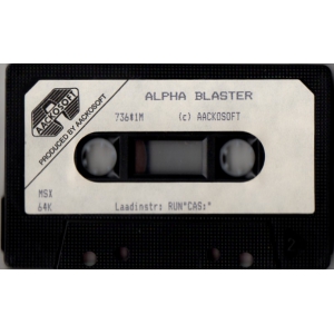 Alpha Blaster (1984, MSX, Aackosoft, Livewire)