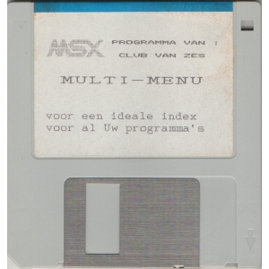 Multi Menu (1990, MSX2, Club van Zes)