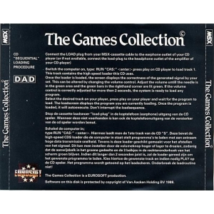 The Games Collection (1988, MSX, MSX2, Eurosoft)