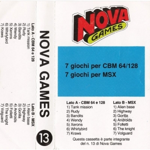 Nova Games #13 (1987, MSX, Editions Fermont)