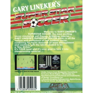 Gary Lineker's Super Star Soccer (1987, MSX, Gremlin Graphics)