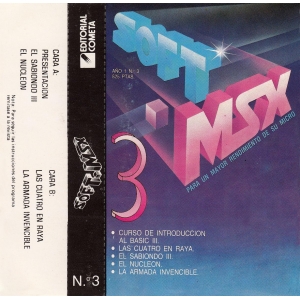 Soft MSX Nº3 (1985, MSX, Editorial Cometa)