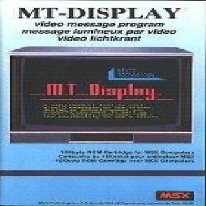 MT-Display (1985, MSX, Micro Technology)
