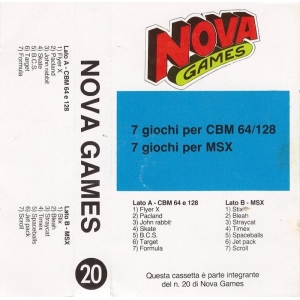 Nova Games #20 (1988, MSX, Editions Fermont)