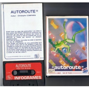 Les Voitures dans Autoroute (1985, MSX, Infogrames)