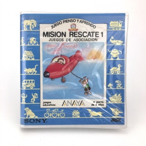 Misión Rescate 1- Juegos de Asociacion (1986, MSX, Anaya Multimedia)