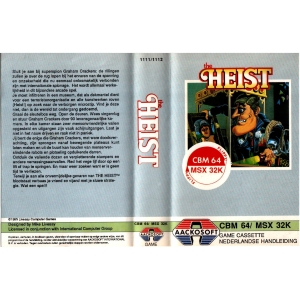 The Heist (1985, MSX, Livesay Computer Games)