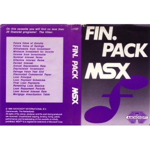 Fin. Pack (1986, MSX, Aackosoft)