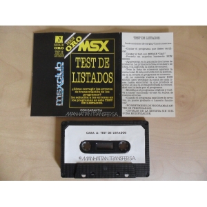 Test de Listados (1987, MSX, Manhattan Transfer)