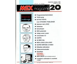 MSX Club Magazine 20 - MSX Club België/Nederland