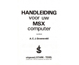 handleiding voor de MSX computer / Handbook for the MSX Computer - Stark-Texel