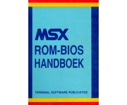 MSX ROM-BIOS Handboek - Terminal Software Publicaties