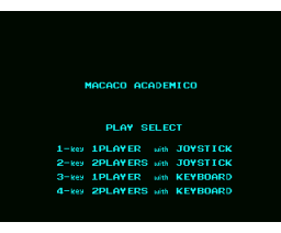 Monkey Academy (1984, MSX, Konami)