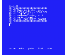 Nikonikopun Container Quiz (1984, MSX, R&D Computer Co. Ltd)