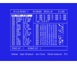 MSX-Debugger (1990, MSX2, A. Meek, P. Heijnen)
