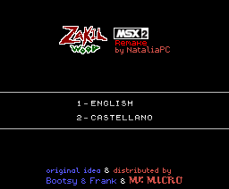Zakil Wood MSX2 Remake (2019, MSX2, MSX2+, NataliaPC)