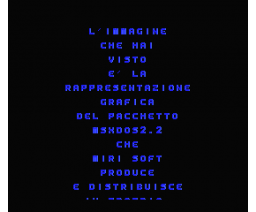 Dimostrazione grafica di programmi italiani (1995, MSX2, Miri Software)