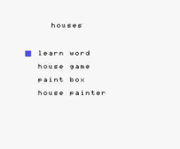 Fun Words Side 4 - Houses (1984, MSX, SoftCat, AMPALSOFT)