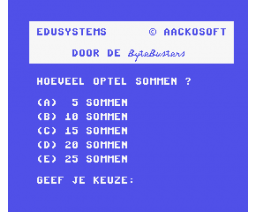 Edusom - Rekenen spelenderwijs (1984, MSX, Aackosoft)