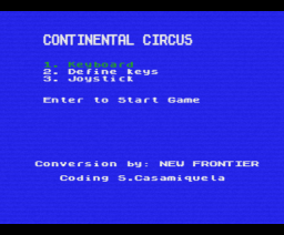 Continental Circus (1989, MSX, TAITO)