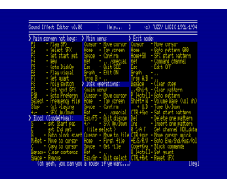 PSG Sound Effects Editor (1991, MSX2, Fuzzy Logic)
