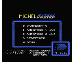 Michel Fútbol Master + Super-Skills (1989, MSX, Dinamic)