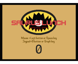 Saurus Lunch 0 (1989, MSX2, Co-Deuz Computer)