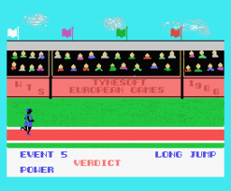 European Games (1987, MSX, Tynesoft)