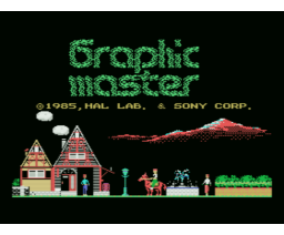 Graphic Master Lab (1985, MSX, HAL Laboratory)