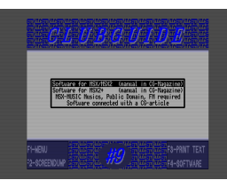 Clubguide Magazine 09 (1991, MSX2, GENIC)
