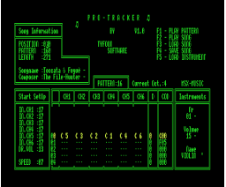 Pro-Tracker (1991, MSX2, Tyfoon Software)