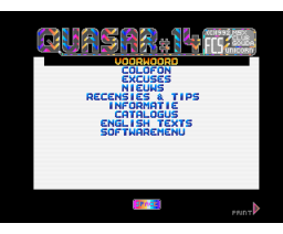 Quasar #14 (1992, MSX2, MSX Club Gouda)