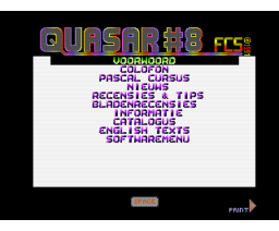 Quasar #08 (1991, MSX2, MSX Club Gouda)