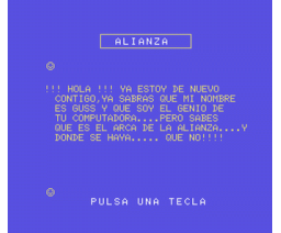 En Busca del Arca de la Alianza (1985, MSX, Creativos Editoriales)