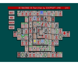 Mahjongg (1990, MSX2, Schippsoft)