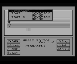 Music Editor Onchi Kun (1988, MSX2, Winky Soft)
